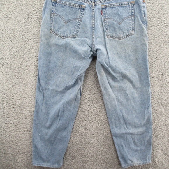 Vintage 1990's Levi's 550 Women's Relaxed Fit Tapered Leg Blue Jeans - Picture 13 of 15